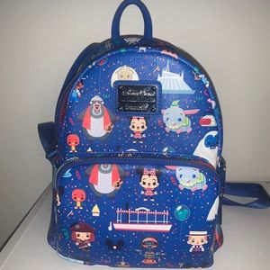Disney Parks Chibi Mini Loungefly Backpack New without tags. In a bright blue